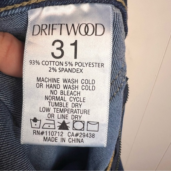 Driftwood Farrah Flare Jeans Dark Wash 31 X 32 Retro 70's Hippie Boho Denim - Picture 5 of 10